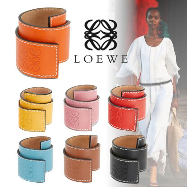 【LOEWE】ロエベ 偽物 スモールスラップブレスレット レザー 5色 20052109